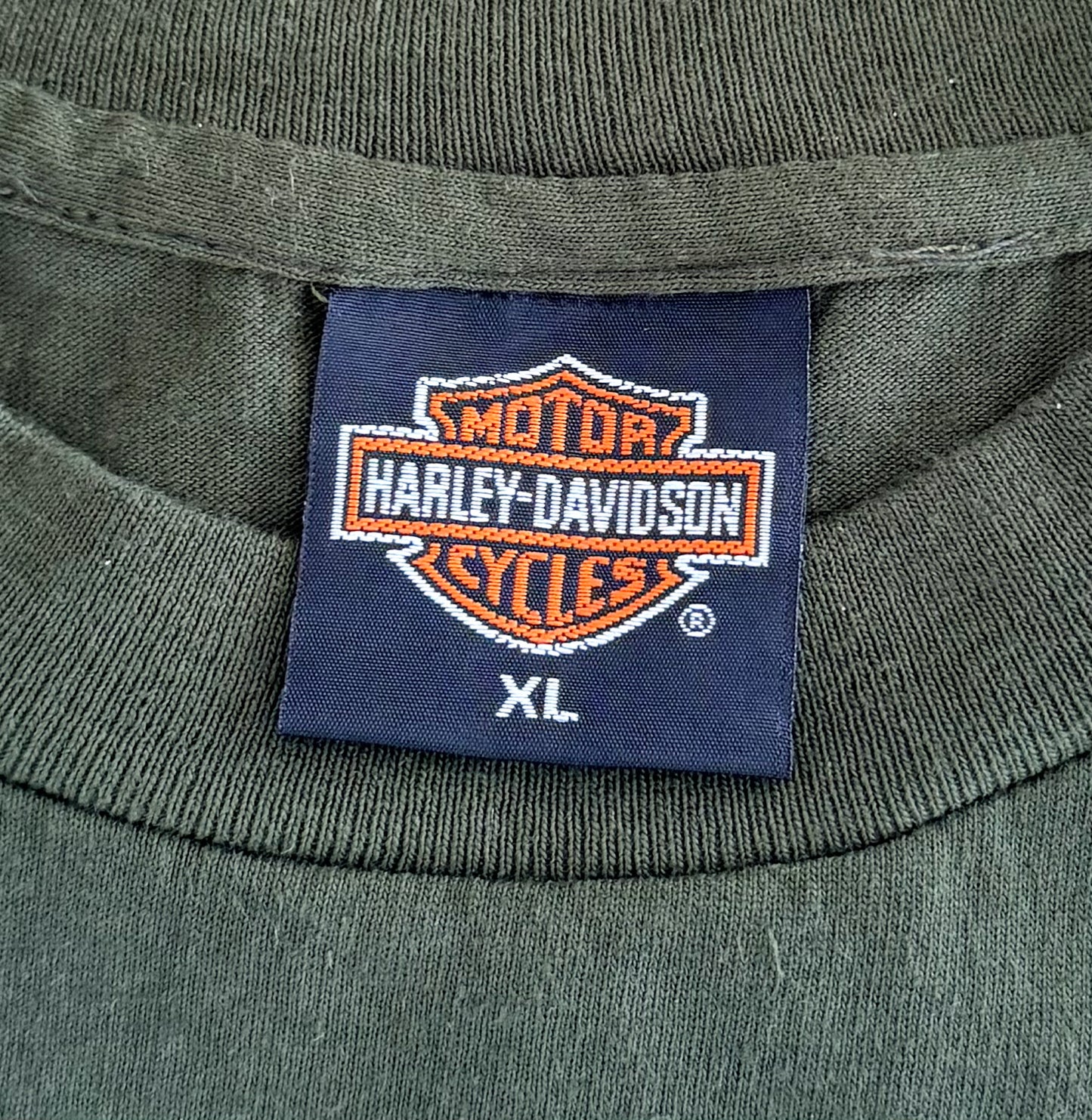 Vintage Harley Davidson “I’ll Be Home Early” Single Stitch Eagle Truck Print T-Shirt XL