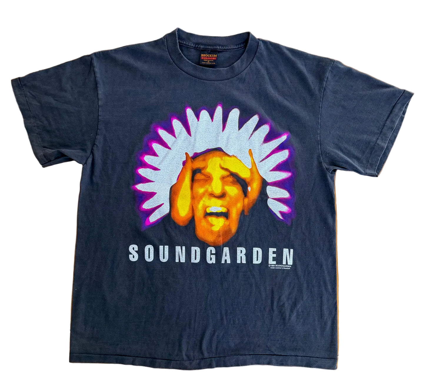 Vintage Soundgarden “Black Hole Sun” 1994 Brockum Label Single Stitch Band T-Shirt XL