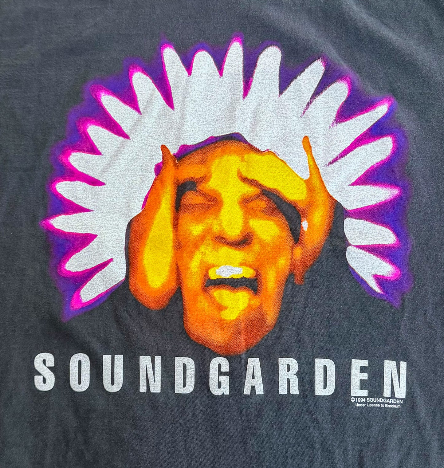 Vintage Soundgarden “Black Hole Sun” 1994 Brockum Label Single Stitch Band T-Shirt XL