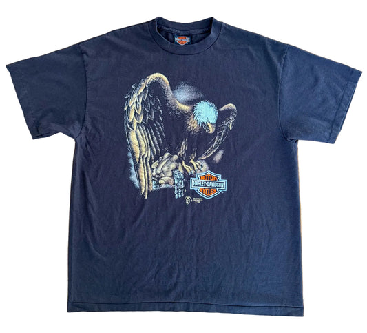 Vintage 1988 Harley Davidson Kenosha Wisconsin Eagle Single Stitch T-Shirt – XL