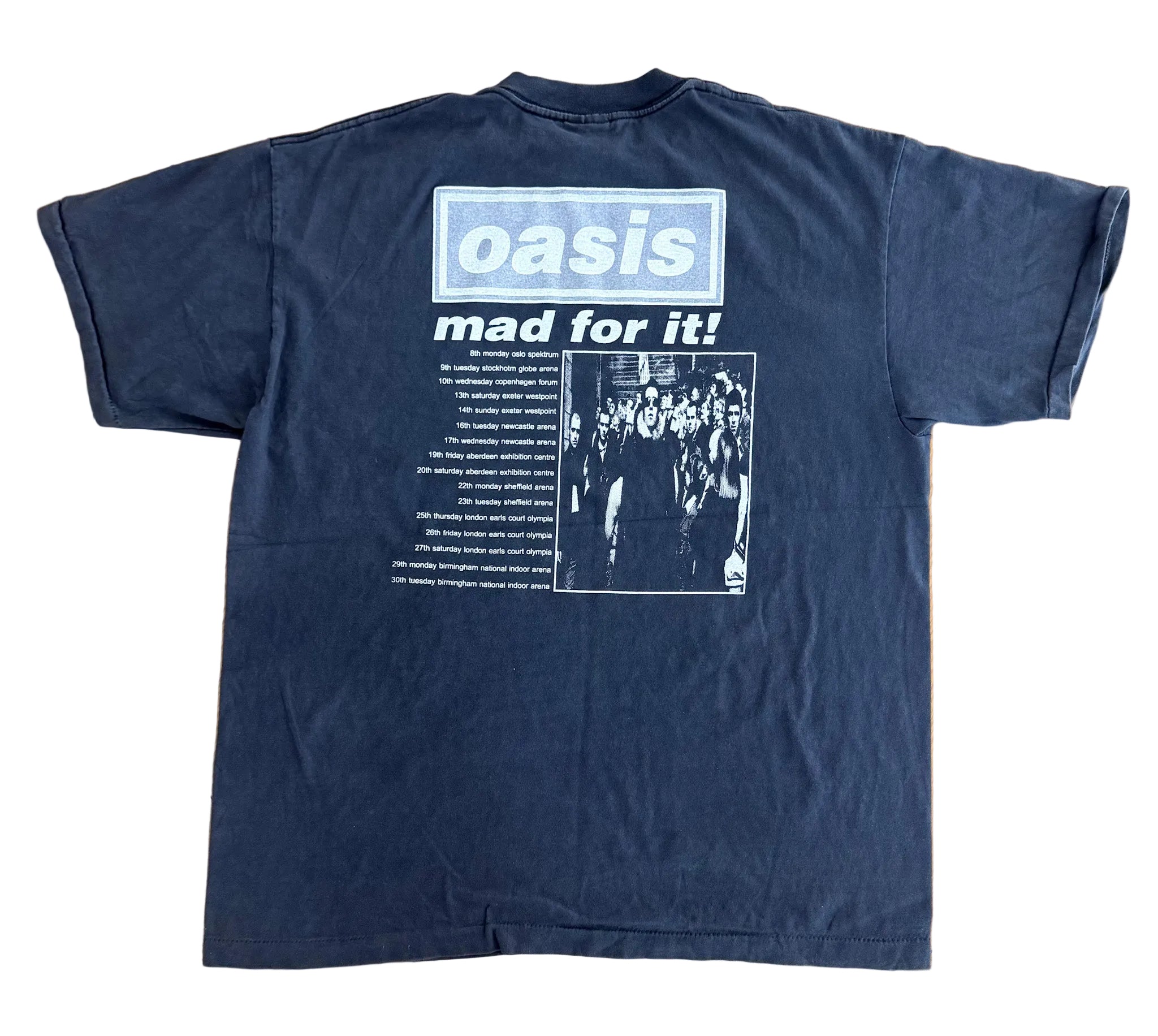 Vintage Oasis “Be Here Now” Tour Brockum Label USA Made Band T