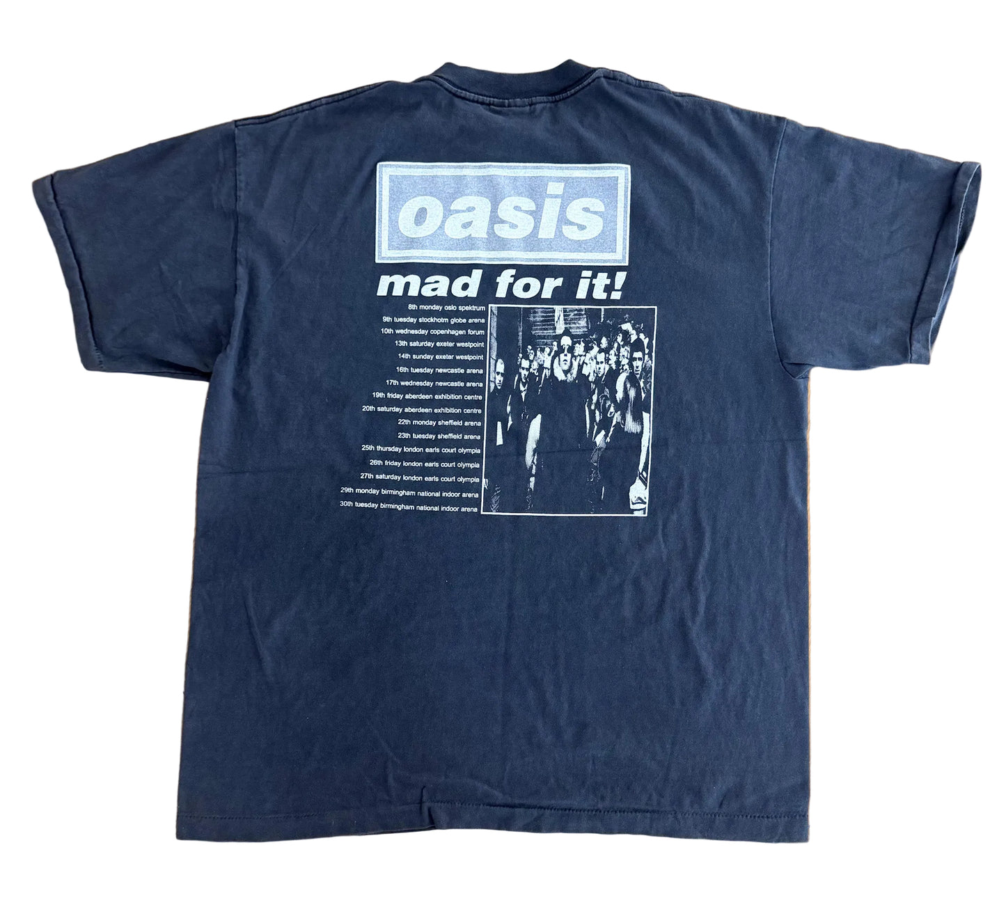 Vintage Oasis “Be Here Now” Tour Brockum Label USA Made Band T-Shirt – XL