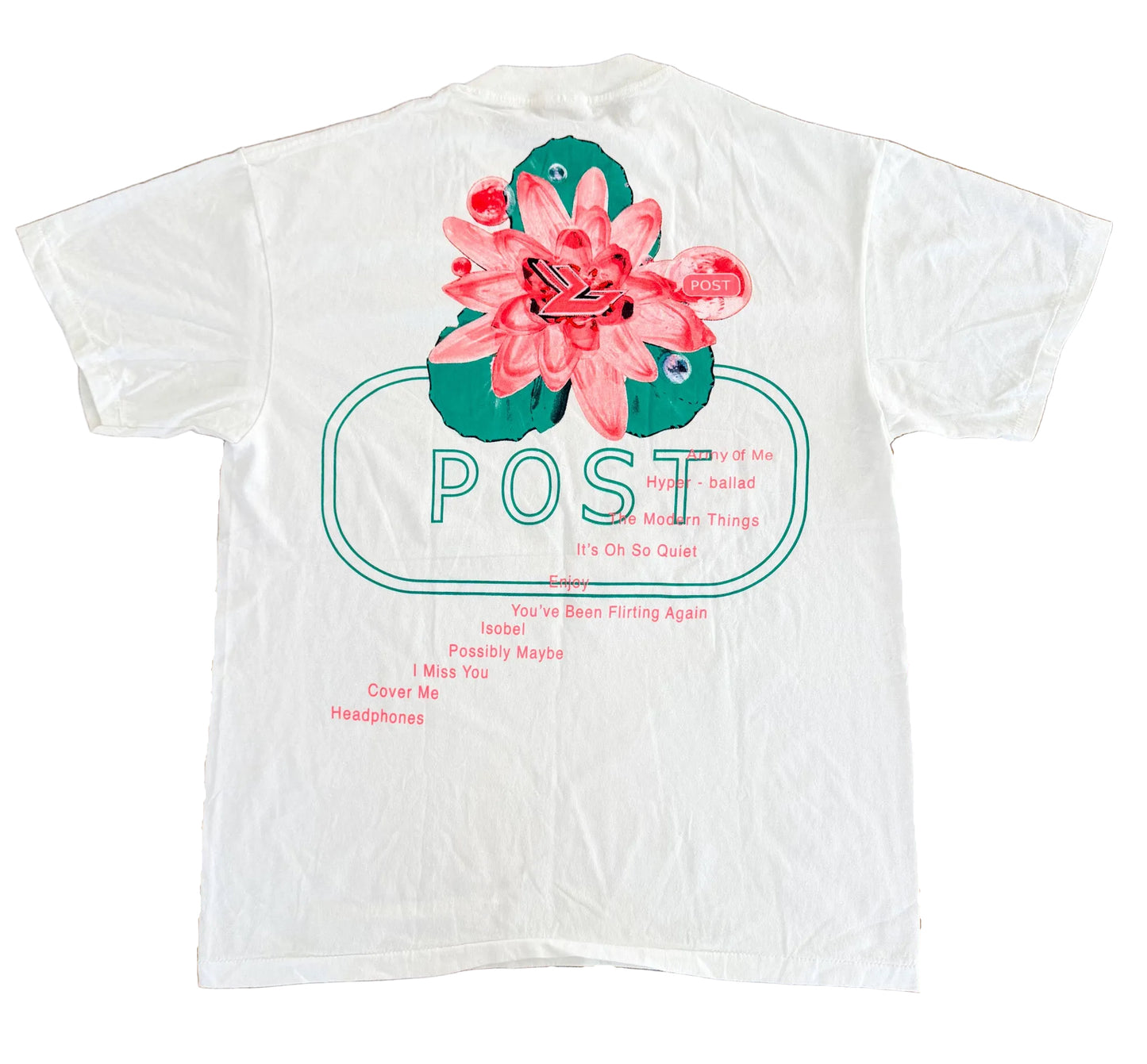 Vintage Björk “Post” Album Graphic Made in USA Band T-Shirt – Large