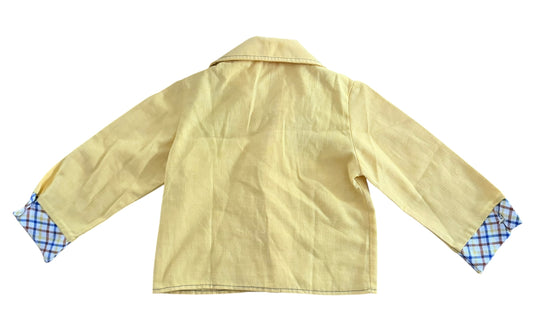 Vintage 1970s Toddletime JCPenney Plaid Panel Kids Shirt 3 Years
