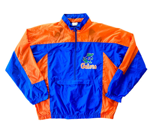 Vintage Florida Gators College American Football Windbreaker Jacket Large