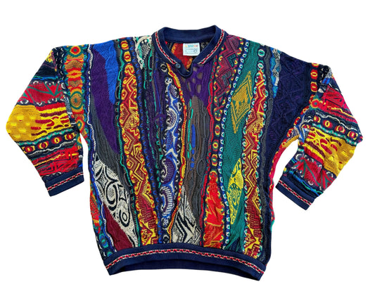Original 1990s Coogi Australia 3D Knit Mercerised Cotton Jumper, Medium