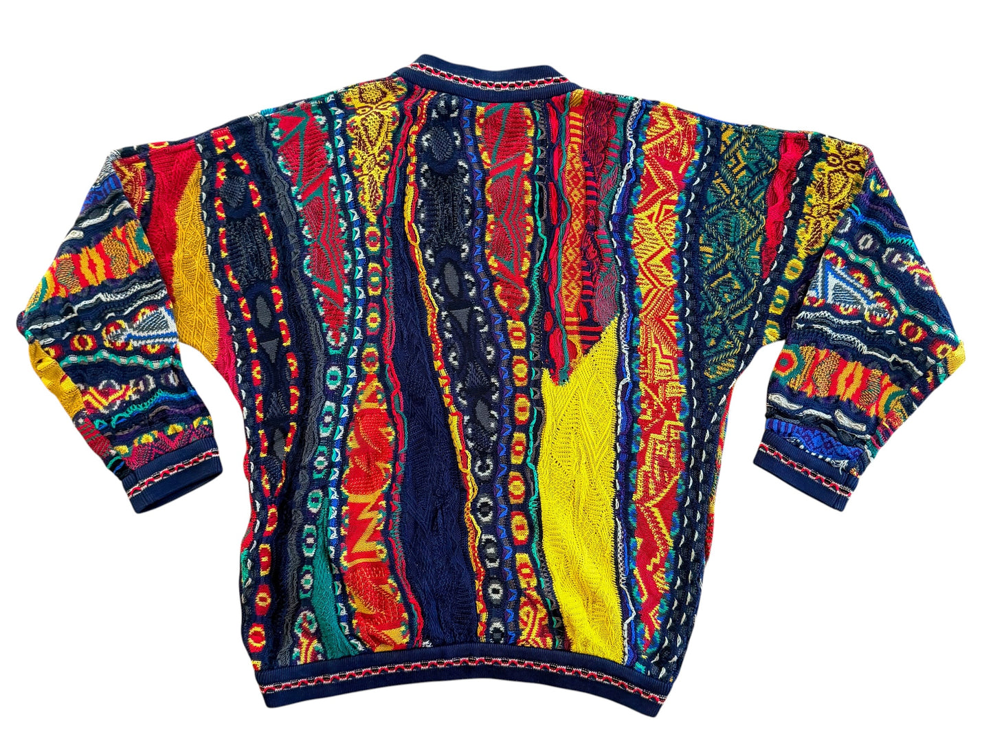 Original 1990s Coogi Australia 3D Knit Mercerised Cotton Jumper, Medium