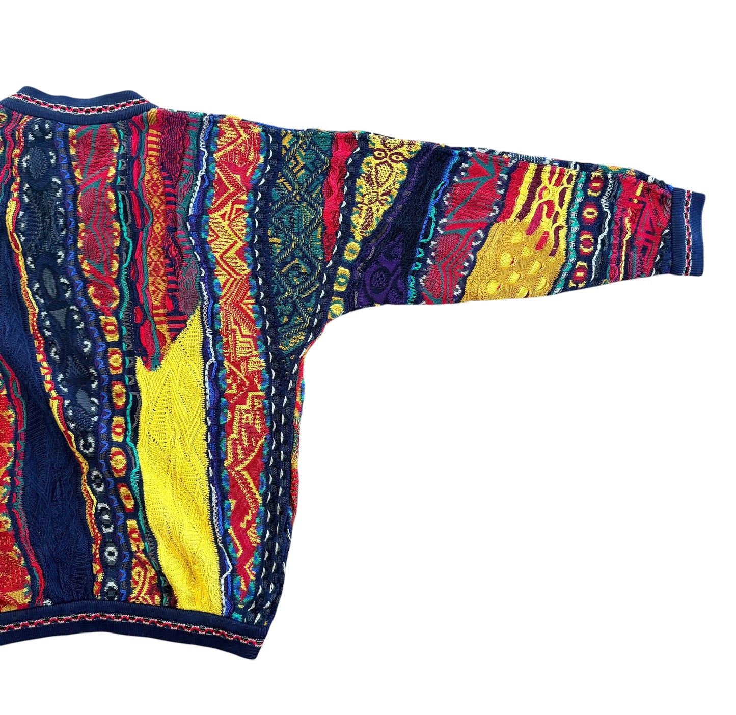 Original 1990s Coogi Australia 3D Knit Mercerised Cotton Jumper, Medium