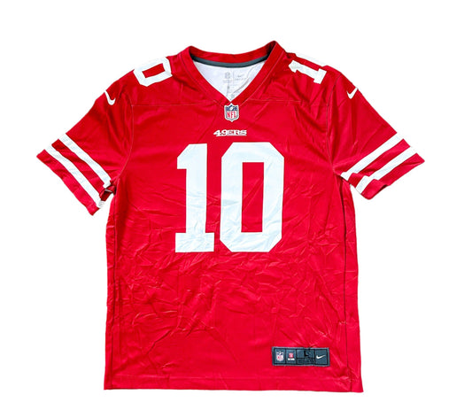 San Francisco 49ners Garoppolo Number 10 Red NFL Nike Jersey Large