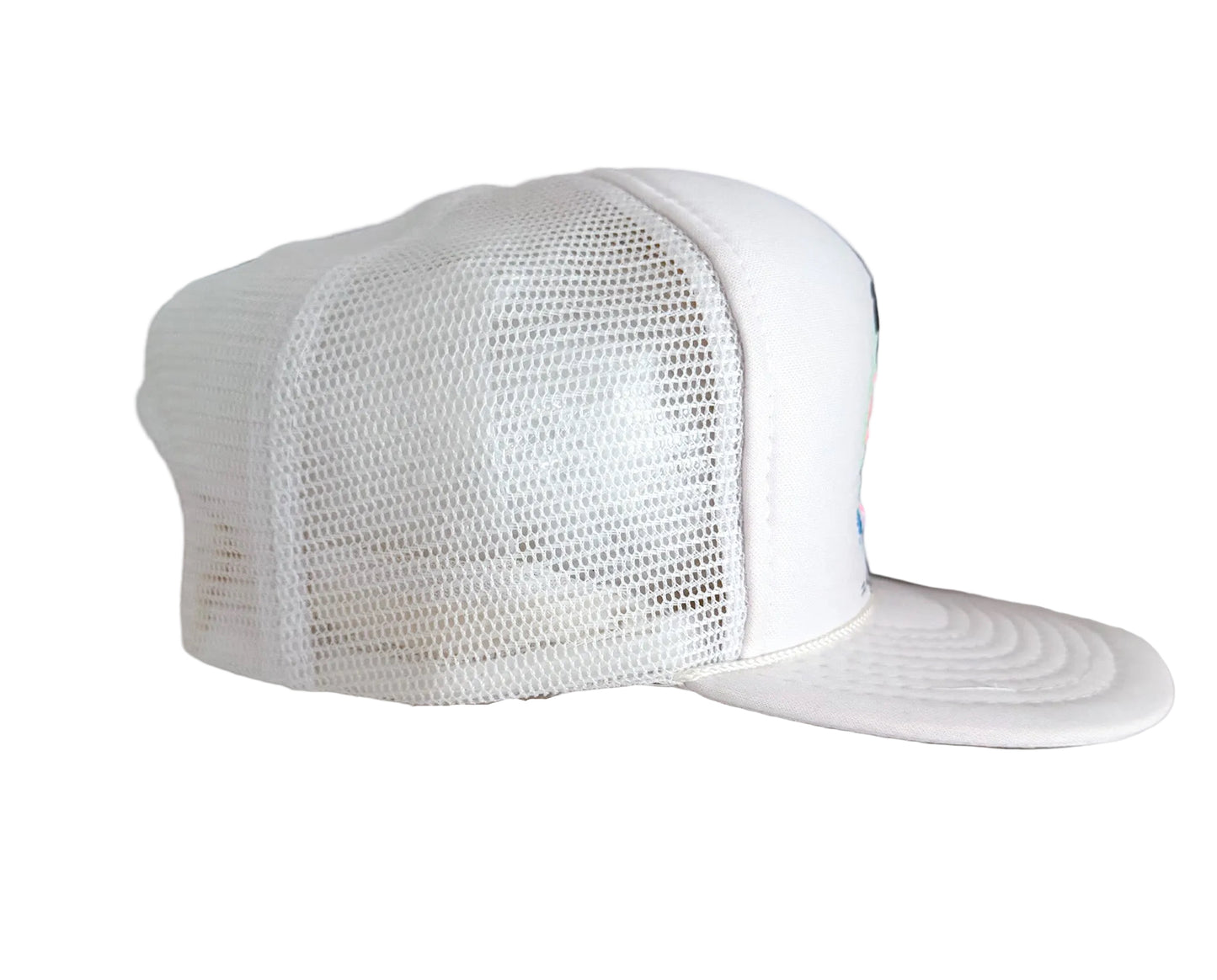 Vintage 90's Simply Paradise Florida White Mesh Rope Snapback Cap
