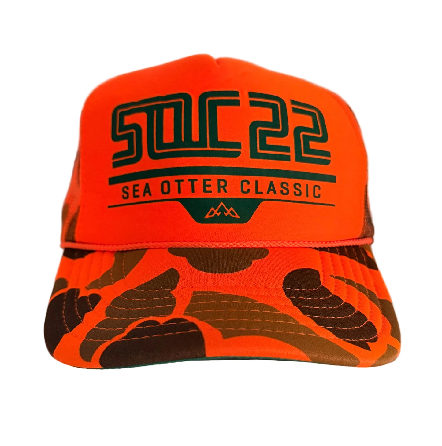 Sea Otter Classic Official Event Merchandise Snapback Neon Camo Trucker Cap