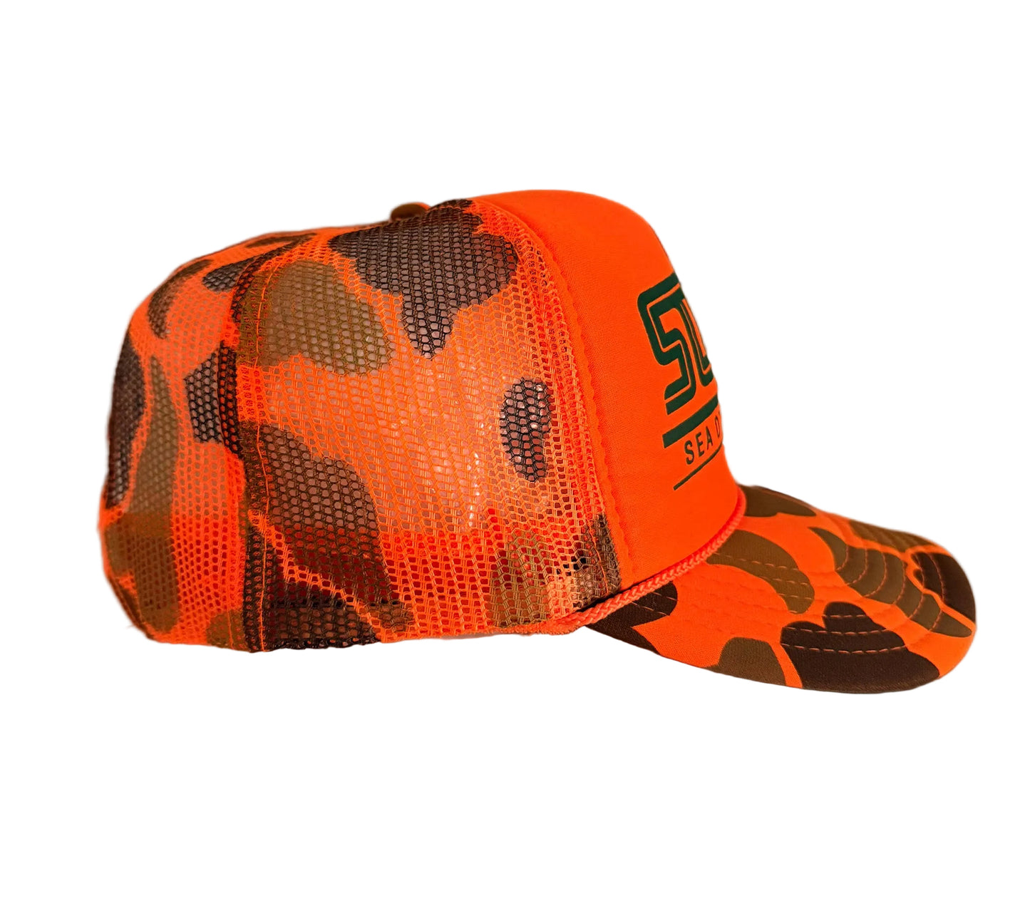 Sea Otter Classic Official Event Merchandise Snapback Neon Camo Trucker Cap