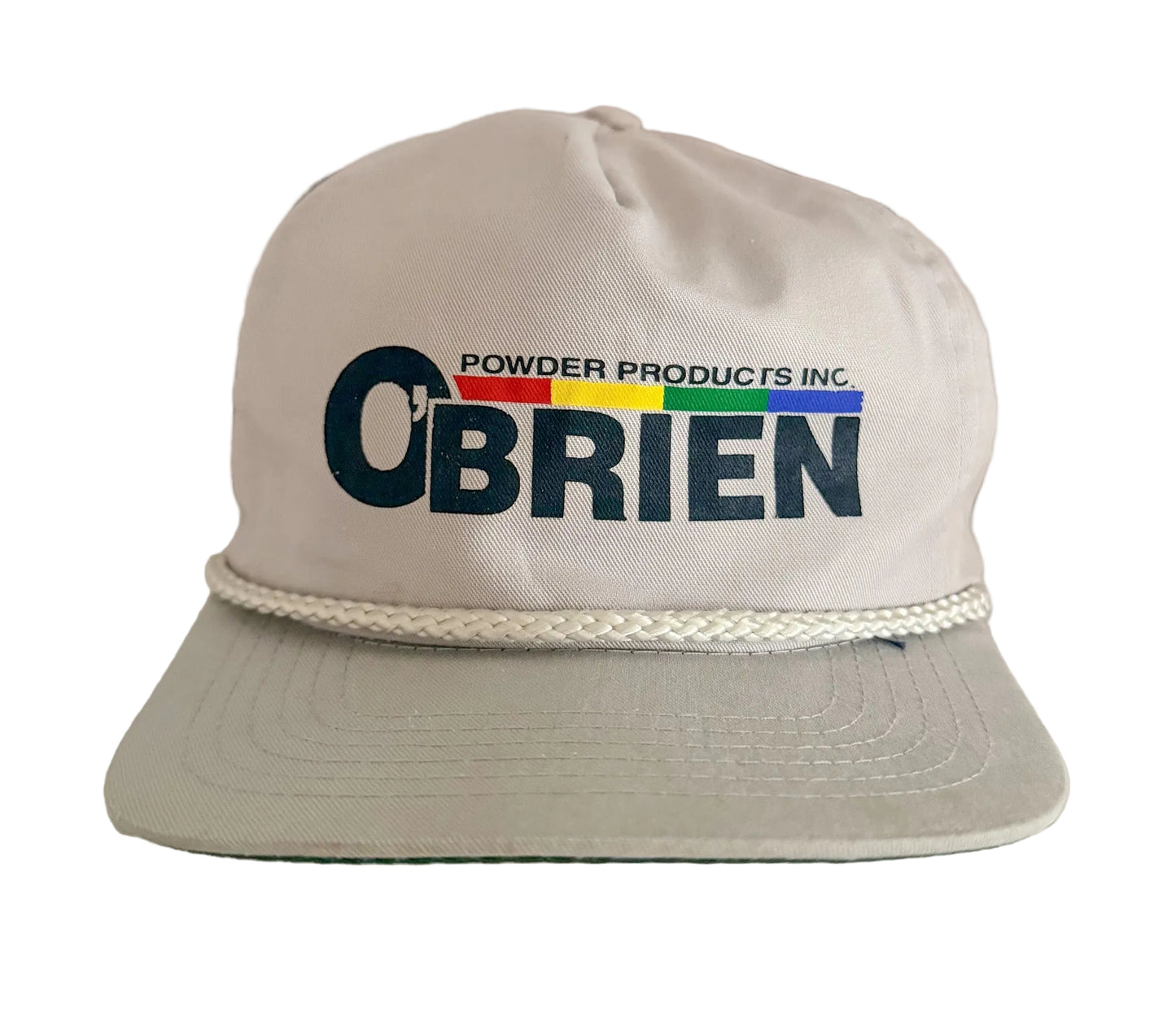 Vintage 90s Workwear O'Brien Grey Rope Snapback Cap
