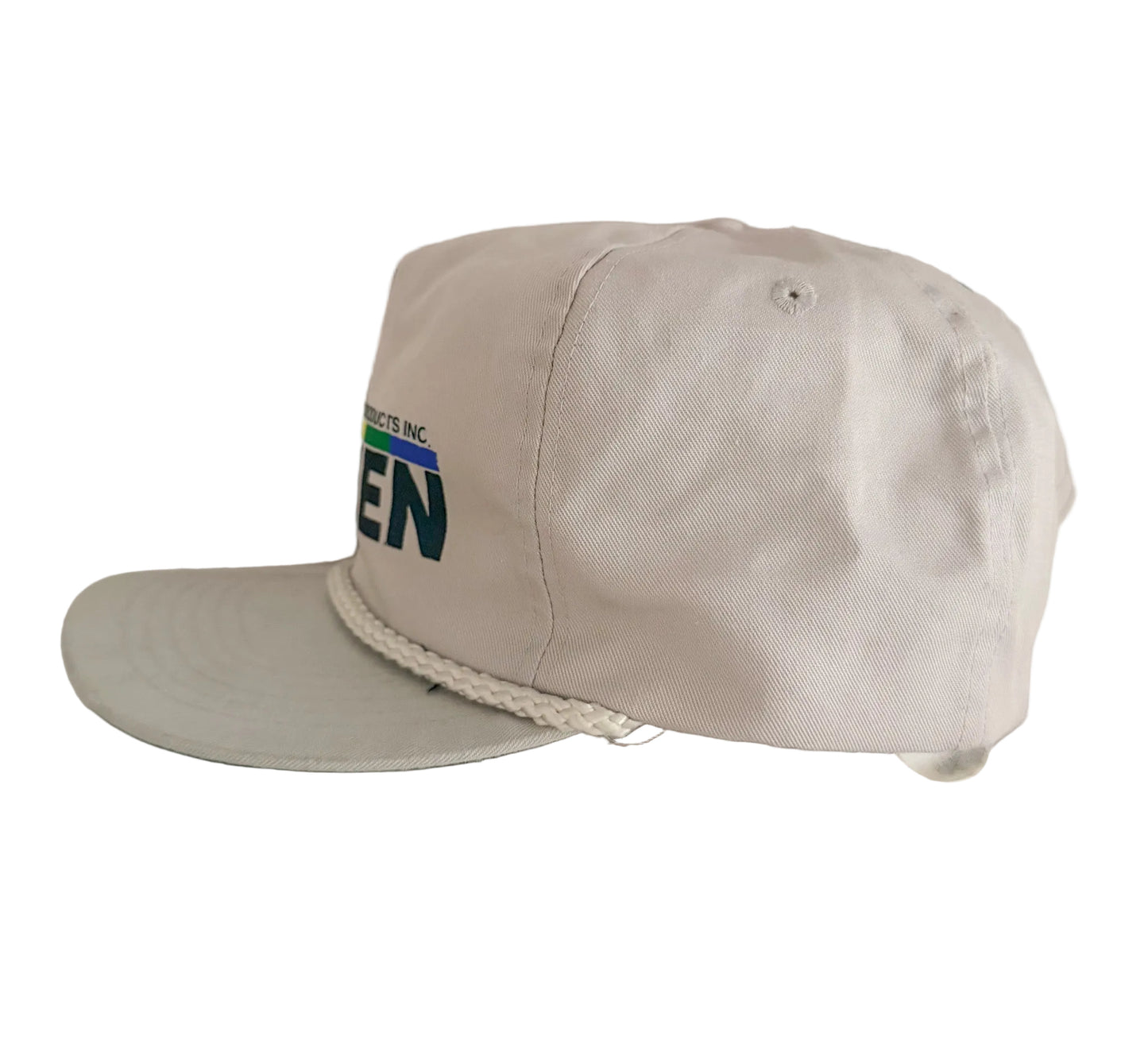 Vintage 90s Workwear O'Brien Grey Rope Snapback Cap