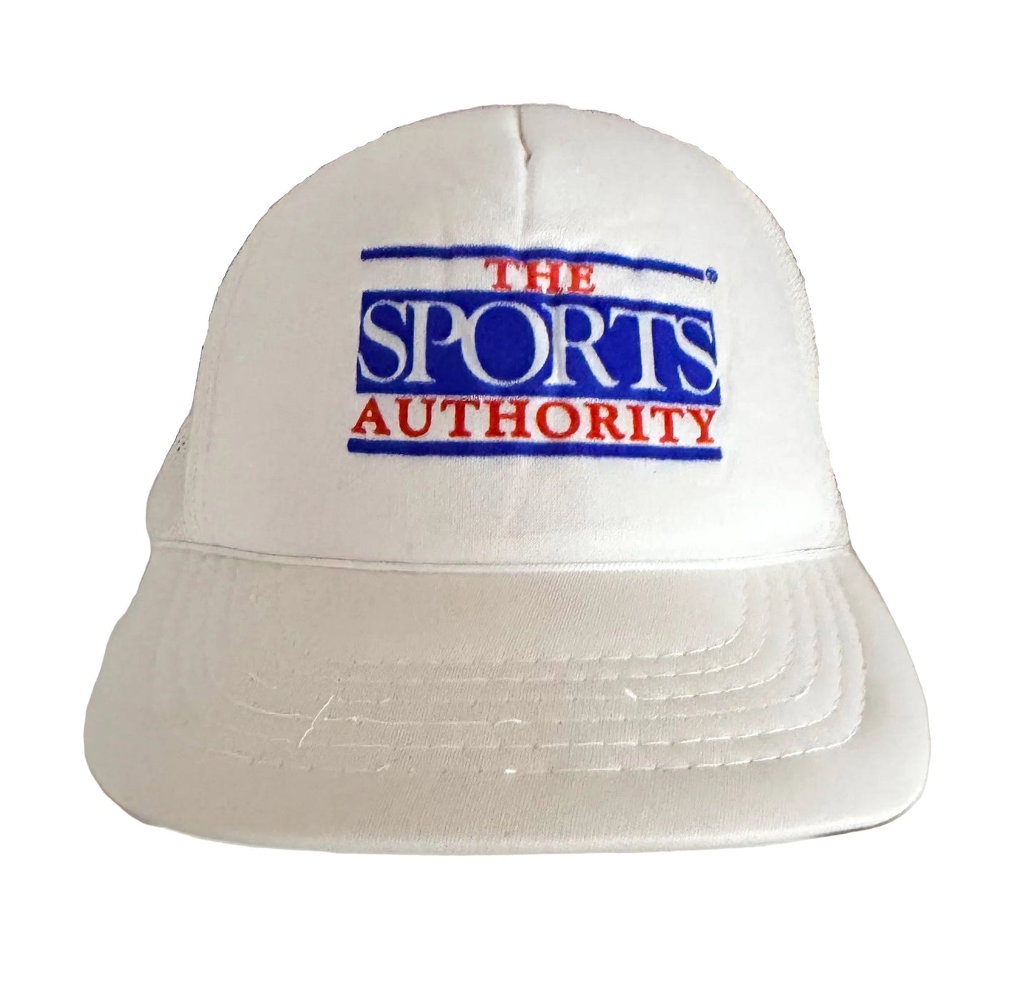 The Sports Authority White Logo Trucker Snapback Cap