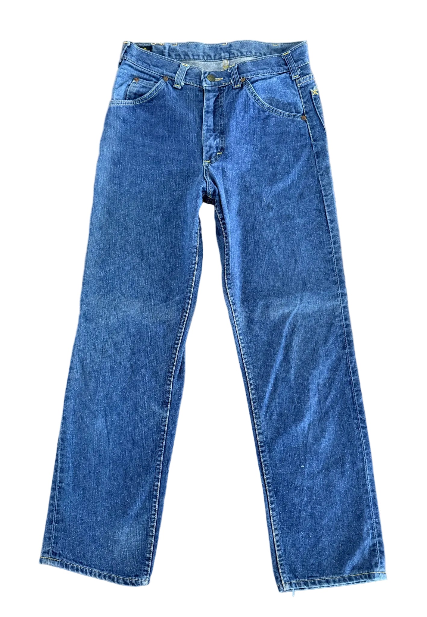 Vintage 1970S Lee Riders Union Made, Made in USA Denim Jeans, 30W