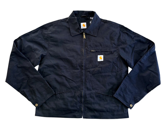 Carhartt Black Canvas Zip Work Jacket, Large
