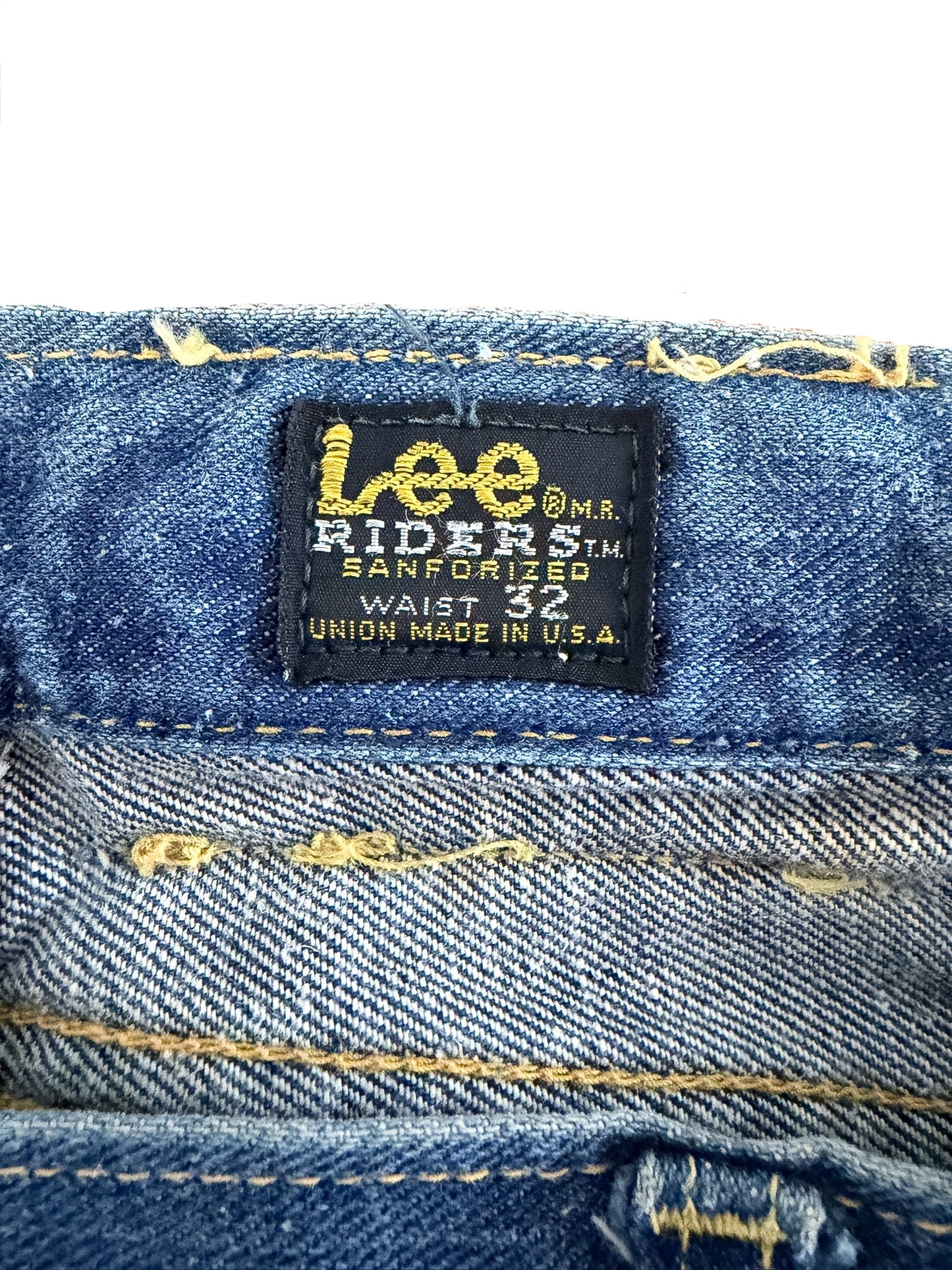 Vintage 1970S Lee Riders Union Made, Made in USA Denim Jeans, 30W