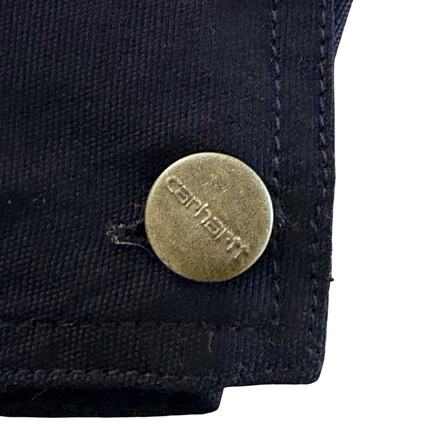 Carhartt Black Canvas Zip Work Jacket, Large