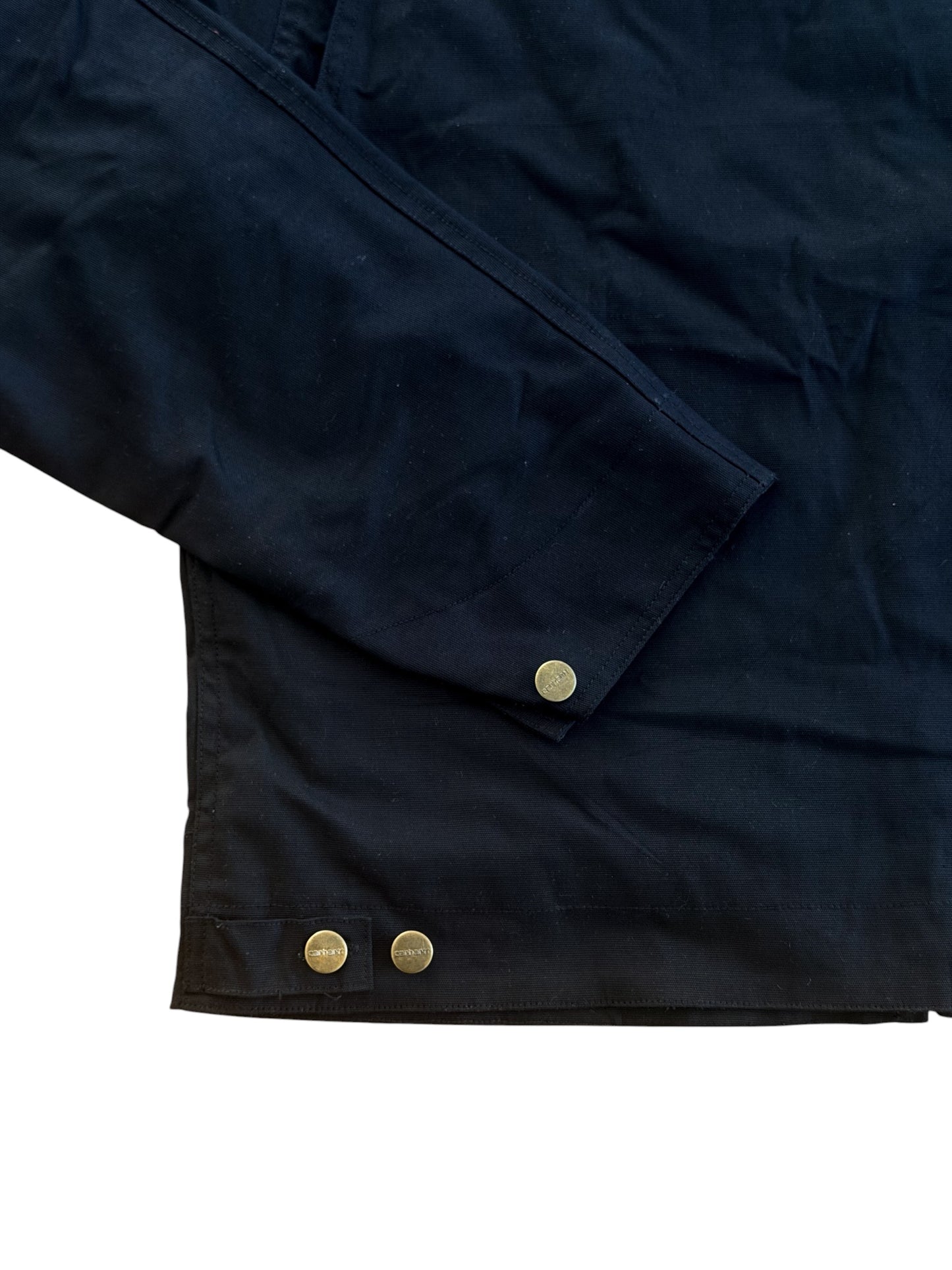 Carhartt Black Canvas Zip Work Jacket, Large