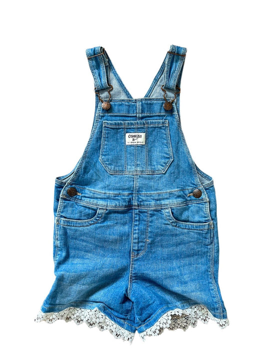 OshKosh B'Gosh Kids Denim Overalls With Frill Detail 4 Years