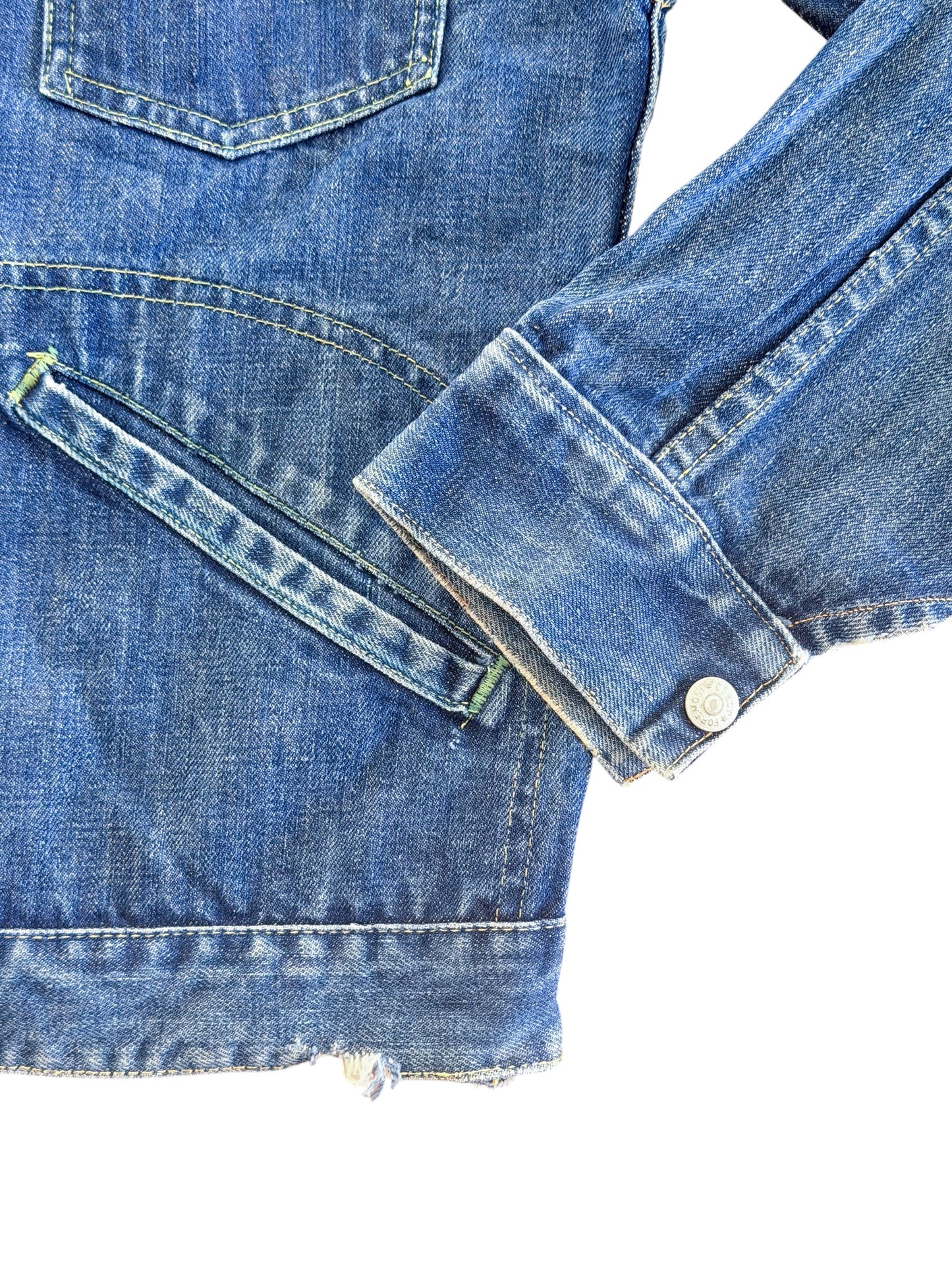 Vintage Penney's Foremost 1960s Selvedge Denim Four Pocket Jacket, Medium