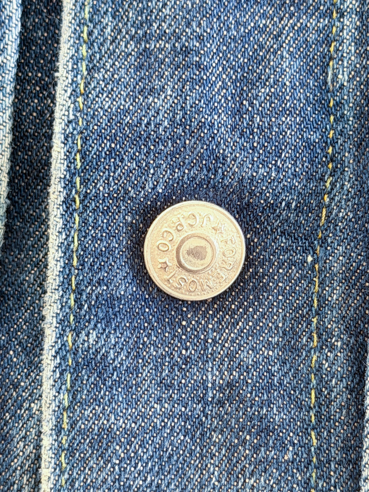 Vintage Penney's Foremost 1960s Selvedge Denim Four Pocket Jacket, Medium
