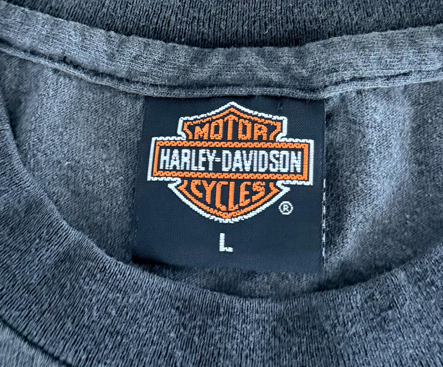 Vintage 1991 Harley Davidson “Survival of the Fittest” 3D Emblem Single Stitch T-Shirt Large