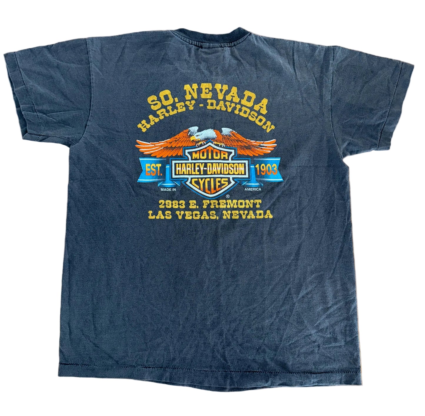 Vintage 1991 Harley Davidson “Survival of the Fittest” 3D Emblem Single Stitch T-Shirt Large