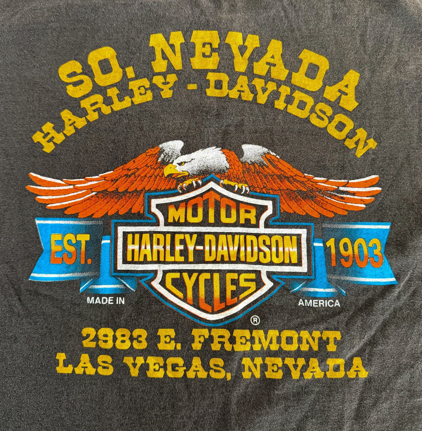 Vintage 1991 Harley Davidson “Survival of the Fittest” 3D Emblem Single Stitch T-Shirt Large
