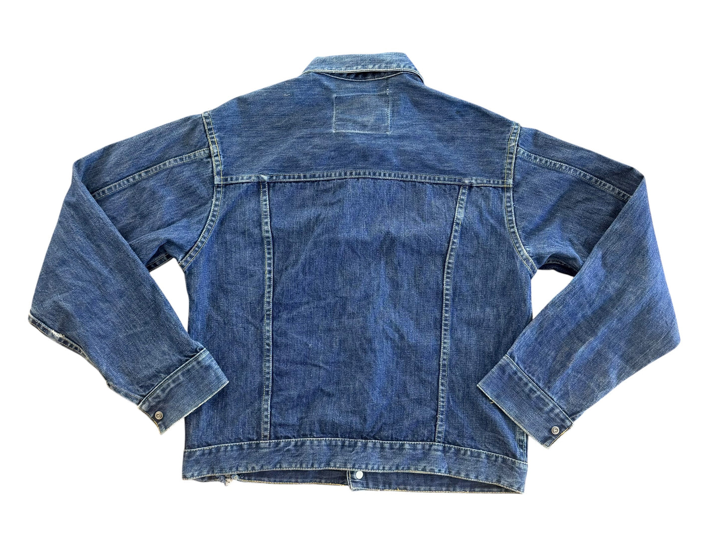 Vintage Penney's Foremost 1960s Selvedge Denim Four Pocket Jacket, Medium