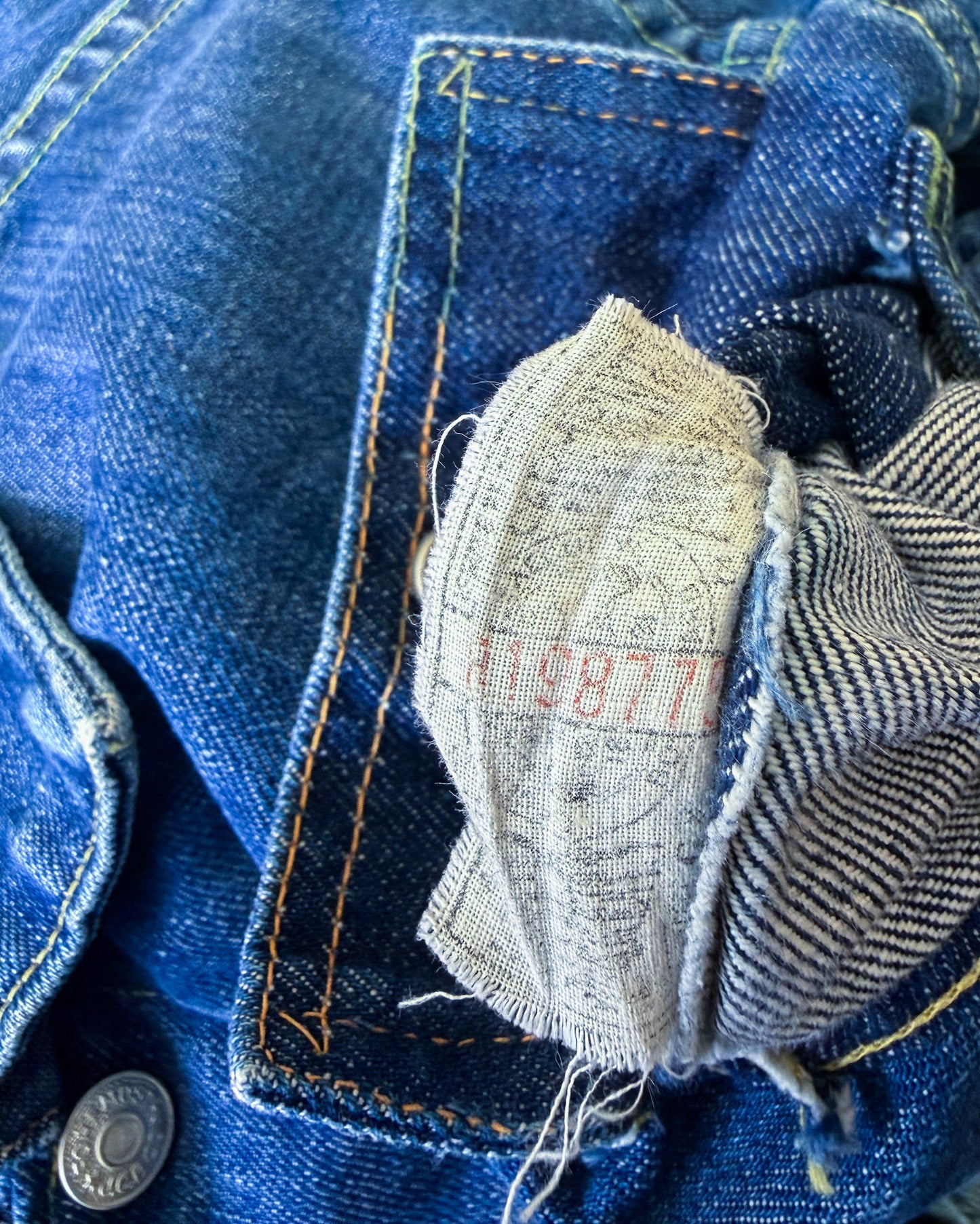 Vintage Penney's Foremost 1960s Selvedge Denim Four Pocket Jacket, Medium