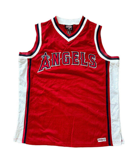 Anaheim Angels Red  MLB V-Neck Jersey Large