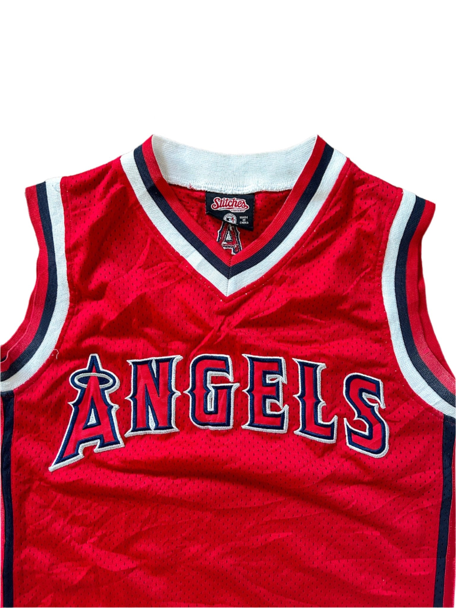 Anaheim Angels Red MLB V-Neck Jersey Large – The Love Bubble