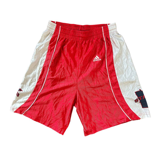 Adidas Stars State Red and White Basketball Shorts Medium