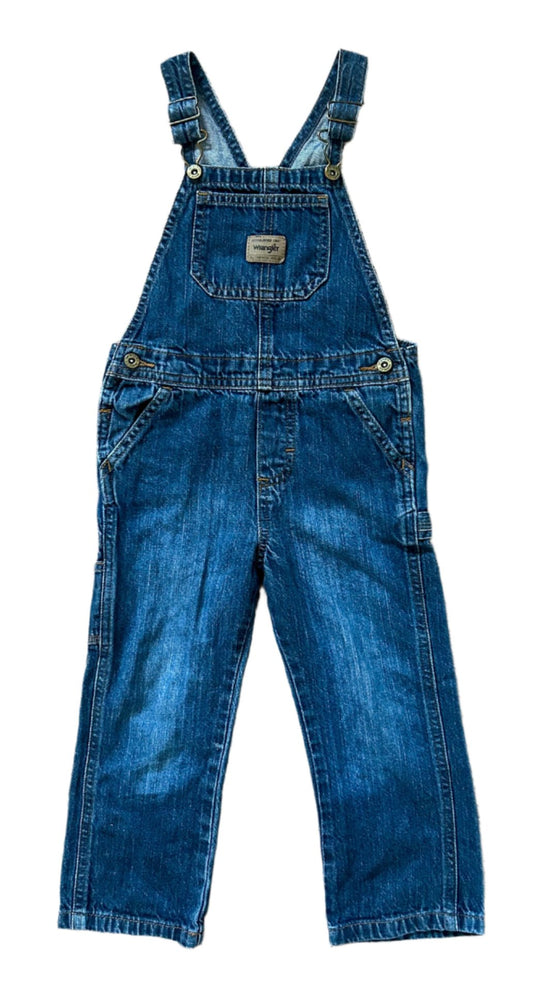 Wrangler Kids Blue Denim Overalls 4 Years