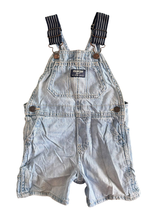OshKosh B'gosh Denim Short Overalls 18 Months