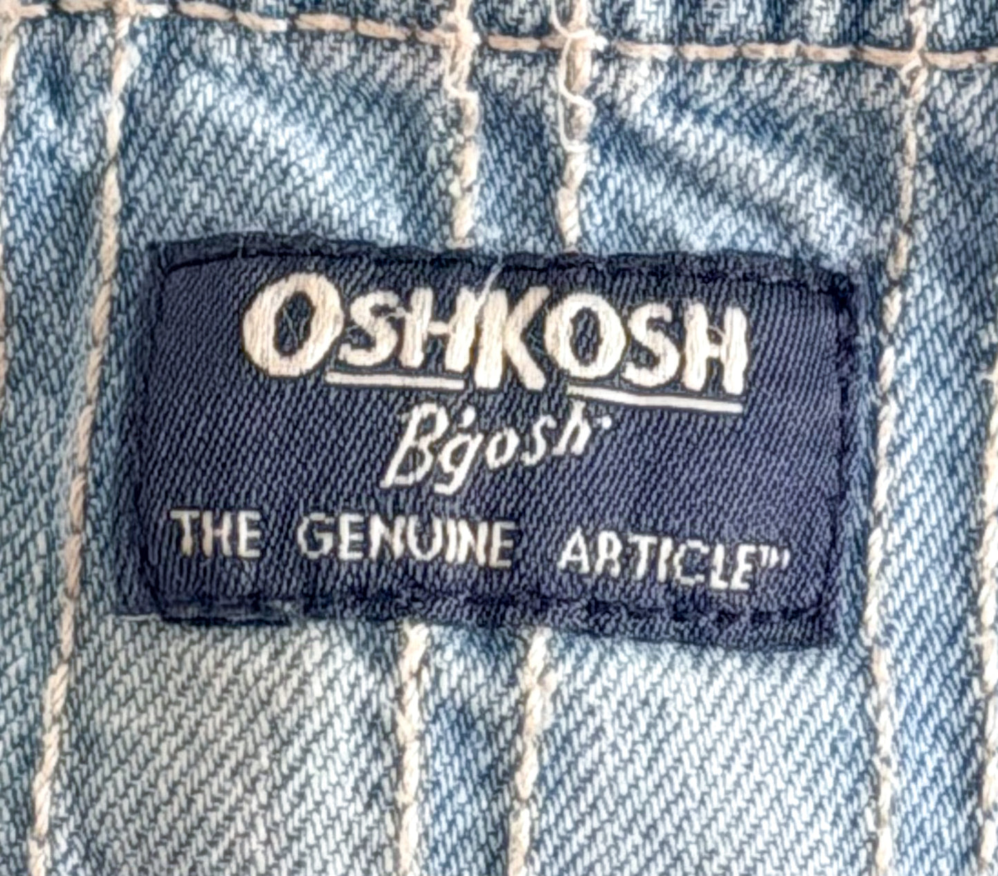 OshKosh B'gosh Denim Short Overalls 18 Months