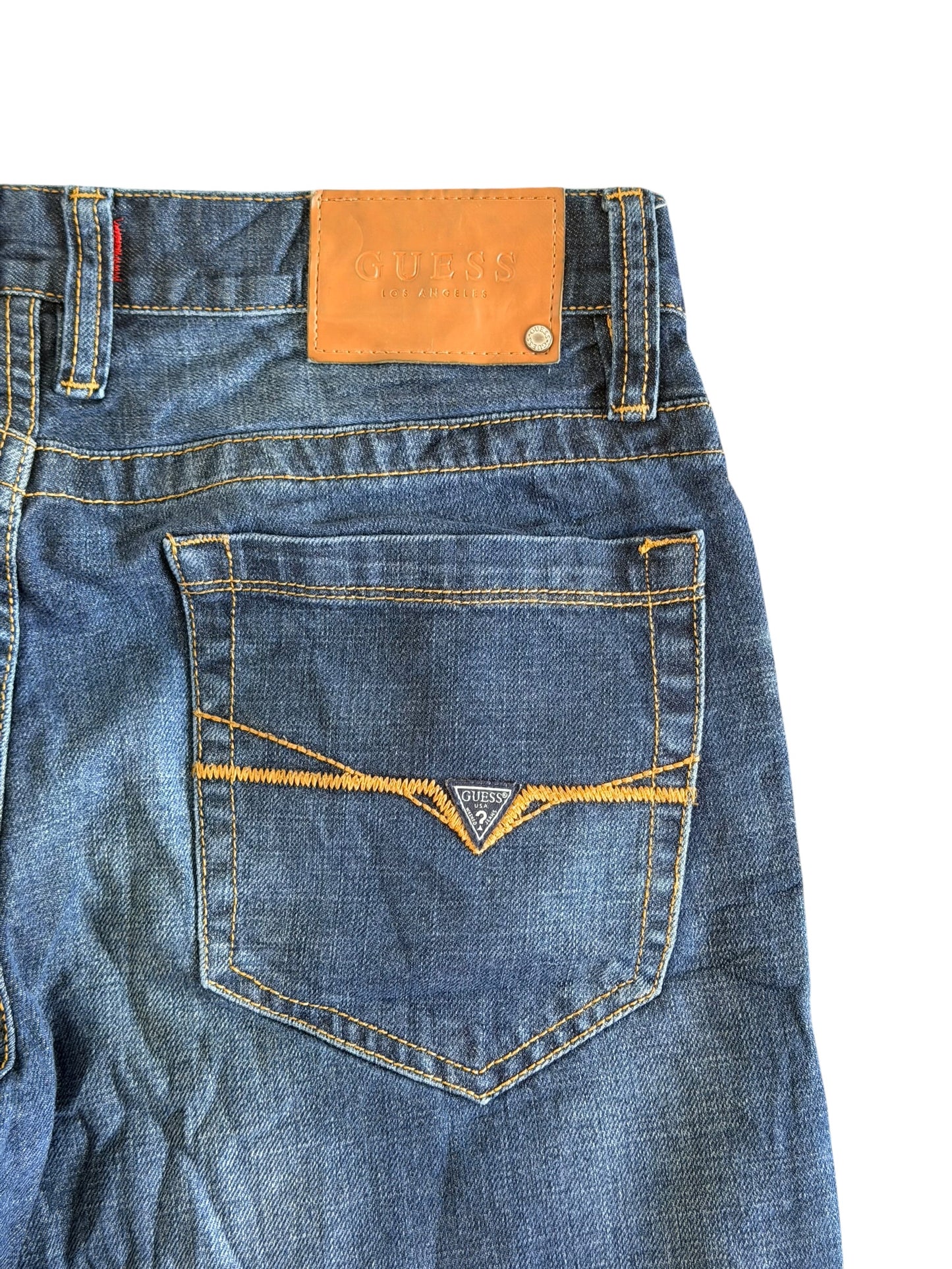 Guess Los Angeles Medium Rise Tapered Slim Jeans 32W 32L