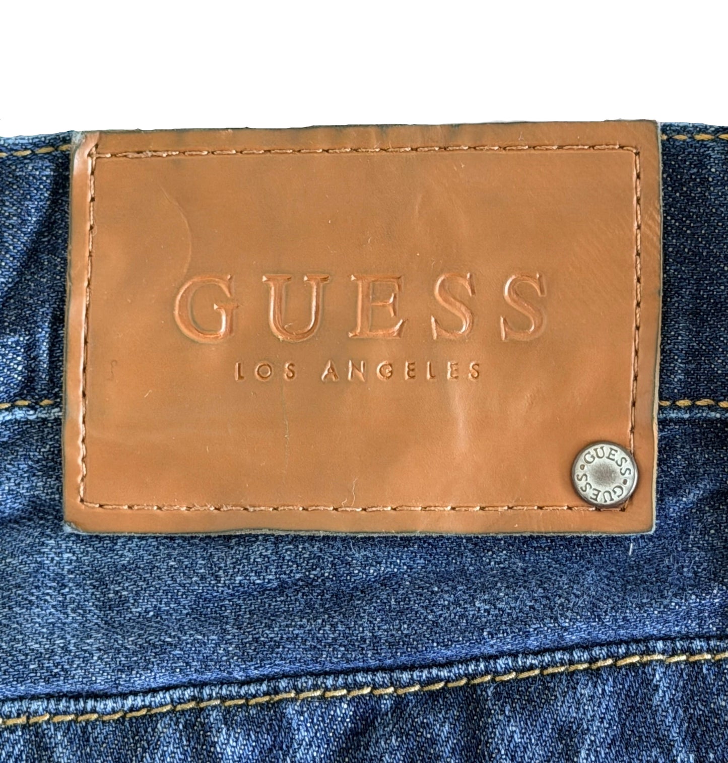 Guess Los Angeles Medium Rise Tapered Slim Jeans 32W 32L