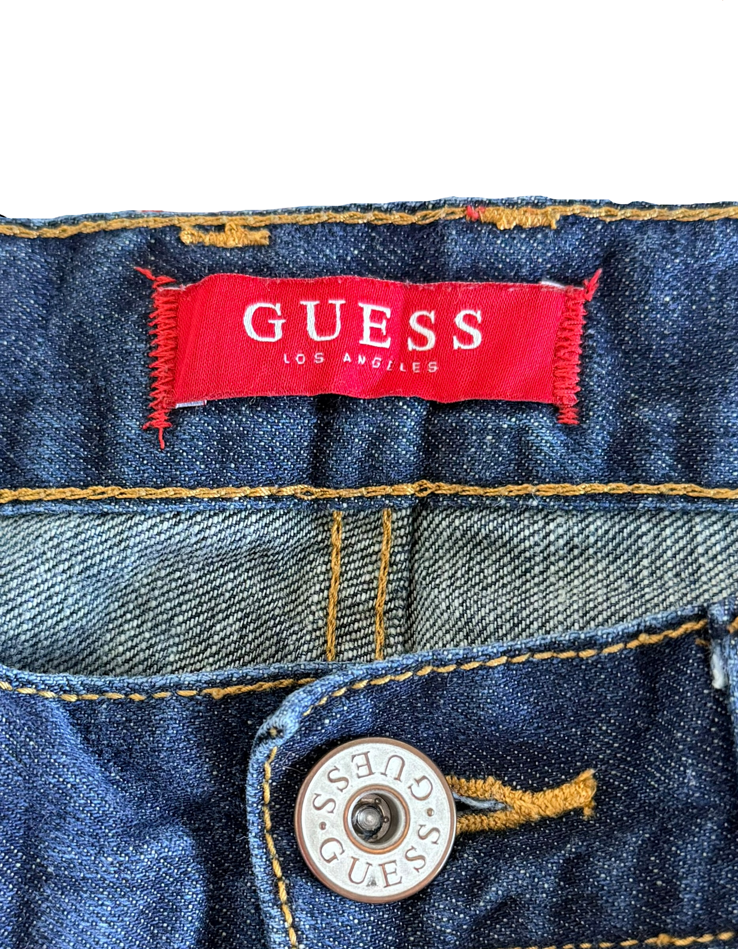 Guess Los Angeles Medium Rise Tapered Slim Jeans 32W 32L