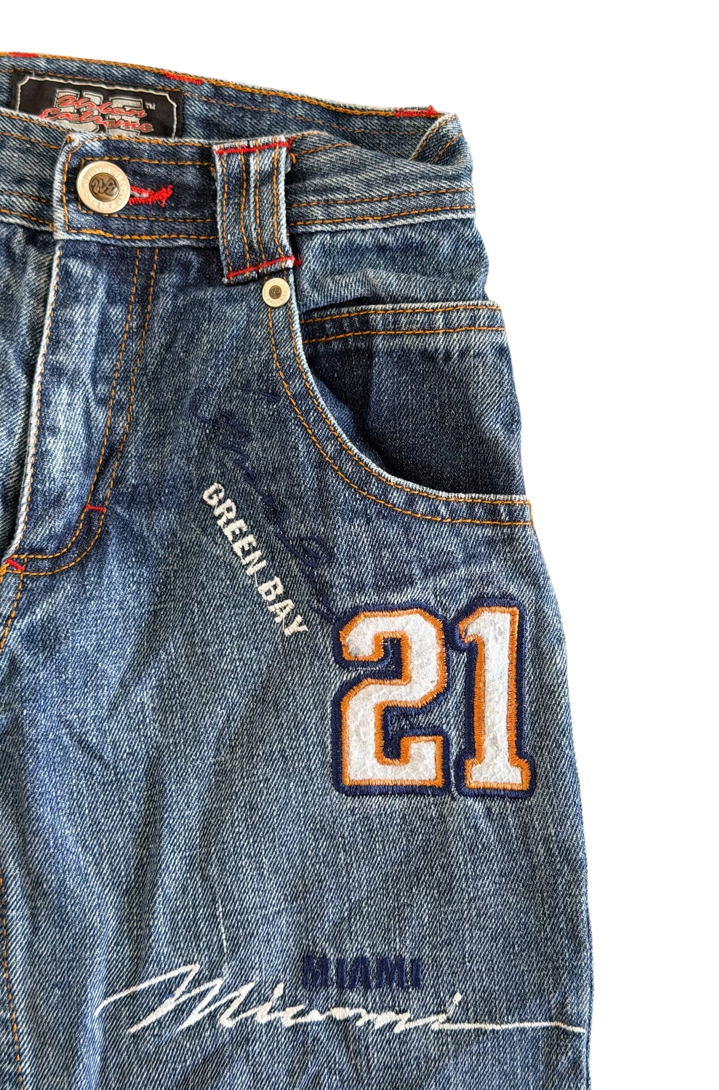 Vintage Kids Urban Extreme Embroidered Denim Jeans Size 4 Years