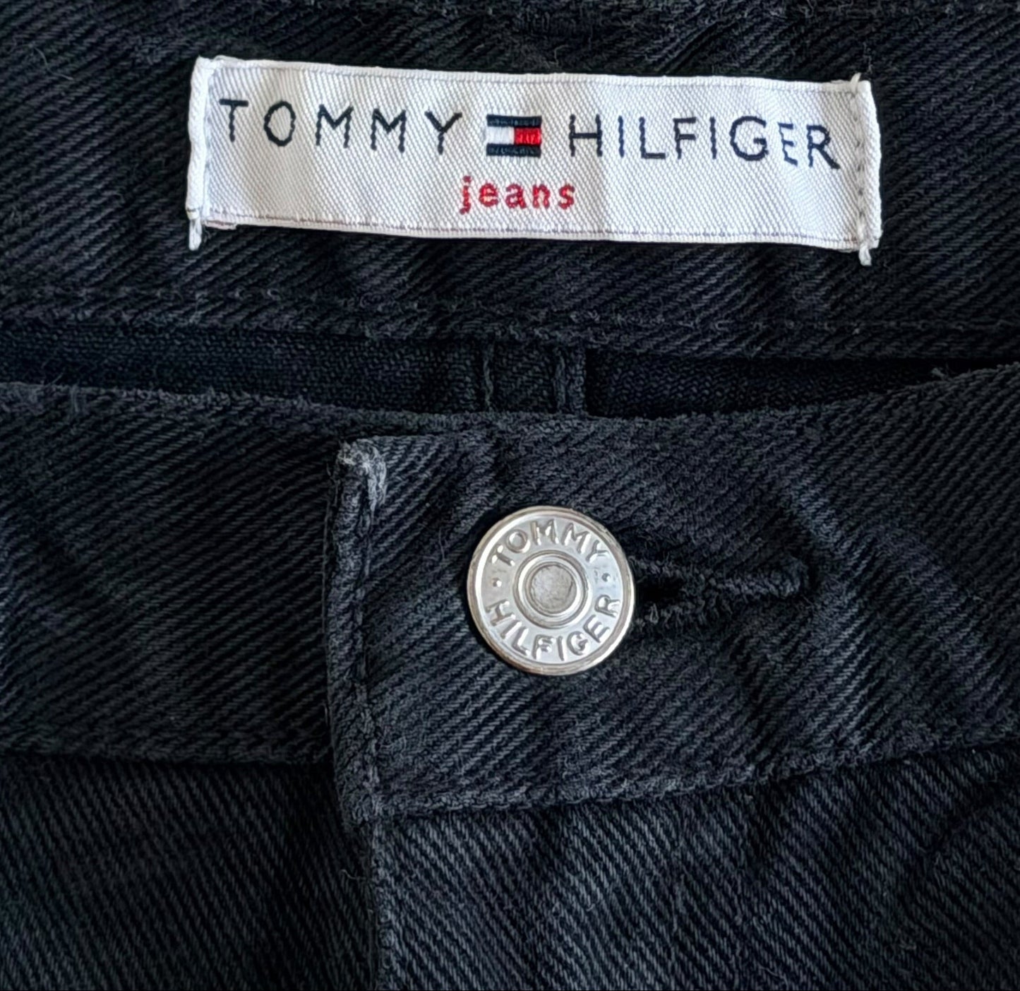 Tommy Hilfiger Black Denim Jeans, 30W 30L