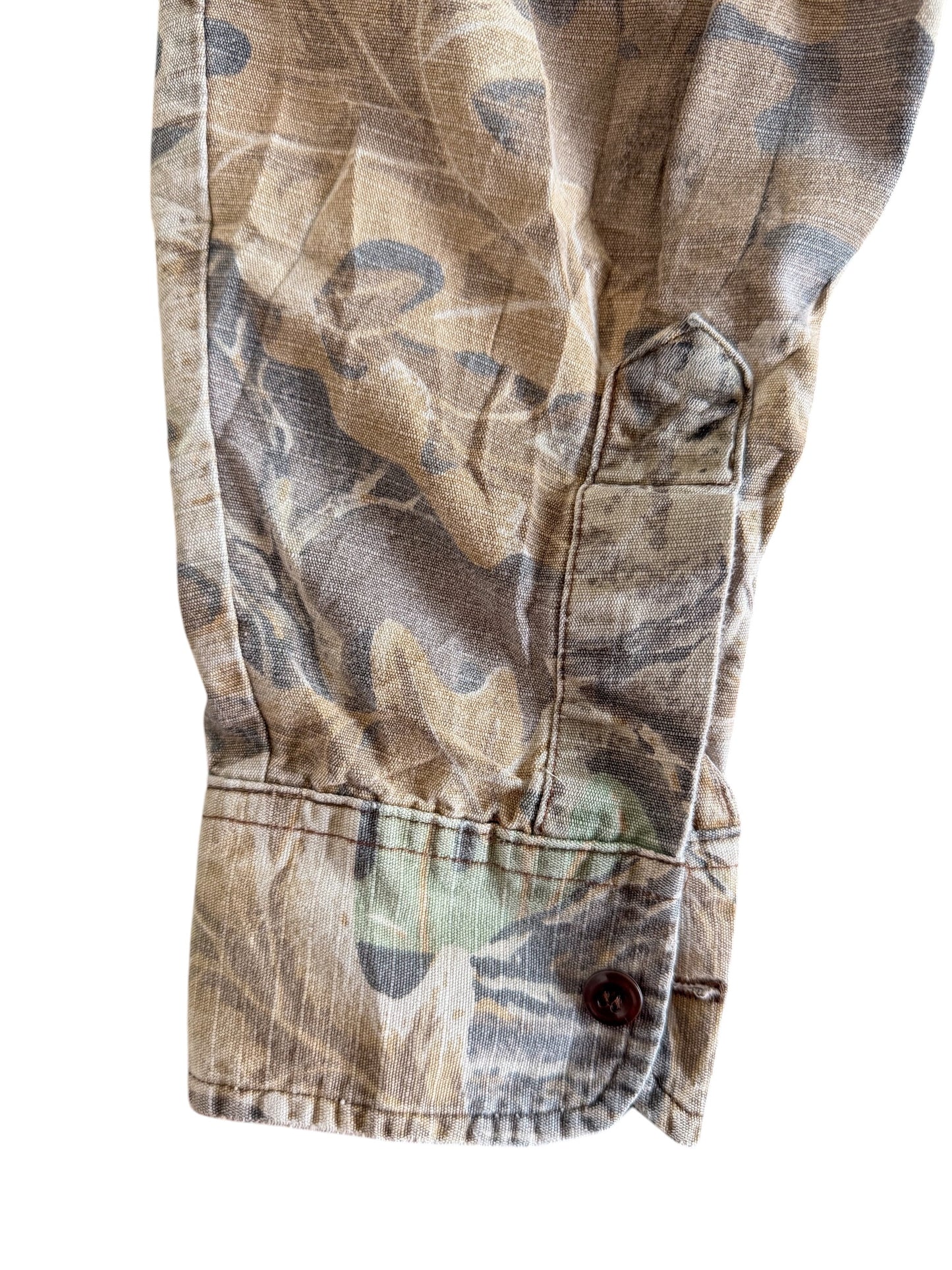 RedHead Woodland Camouflage Button Up Shirt, Large