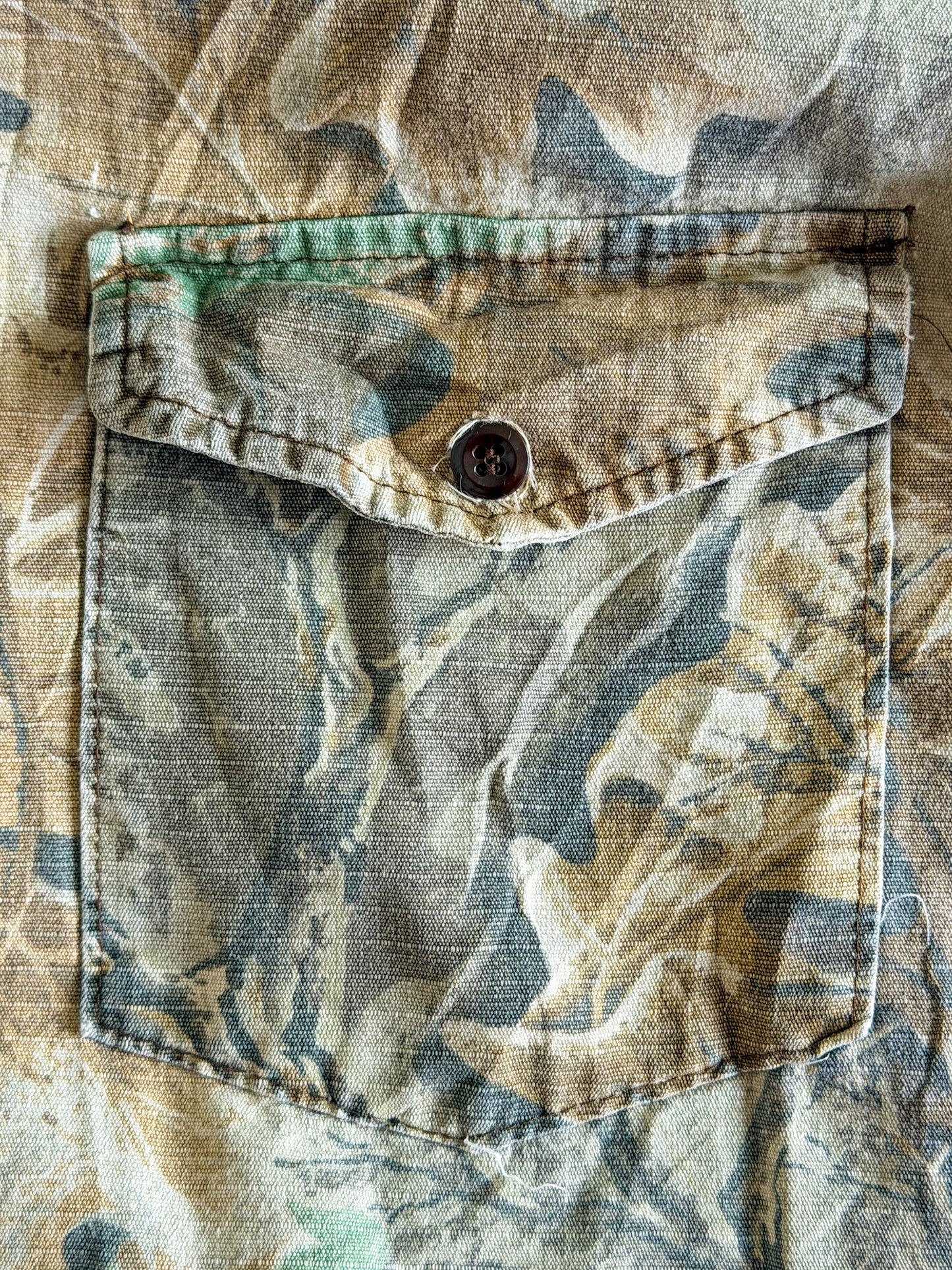 RedHead Woodland Camouflage Button Up Shirt, Large