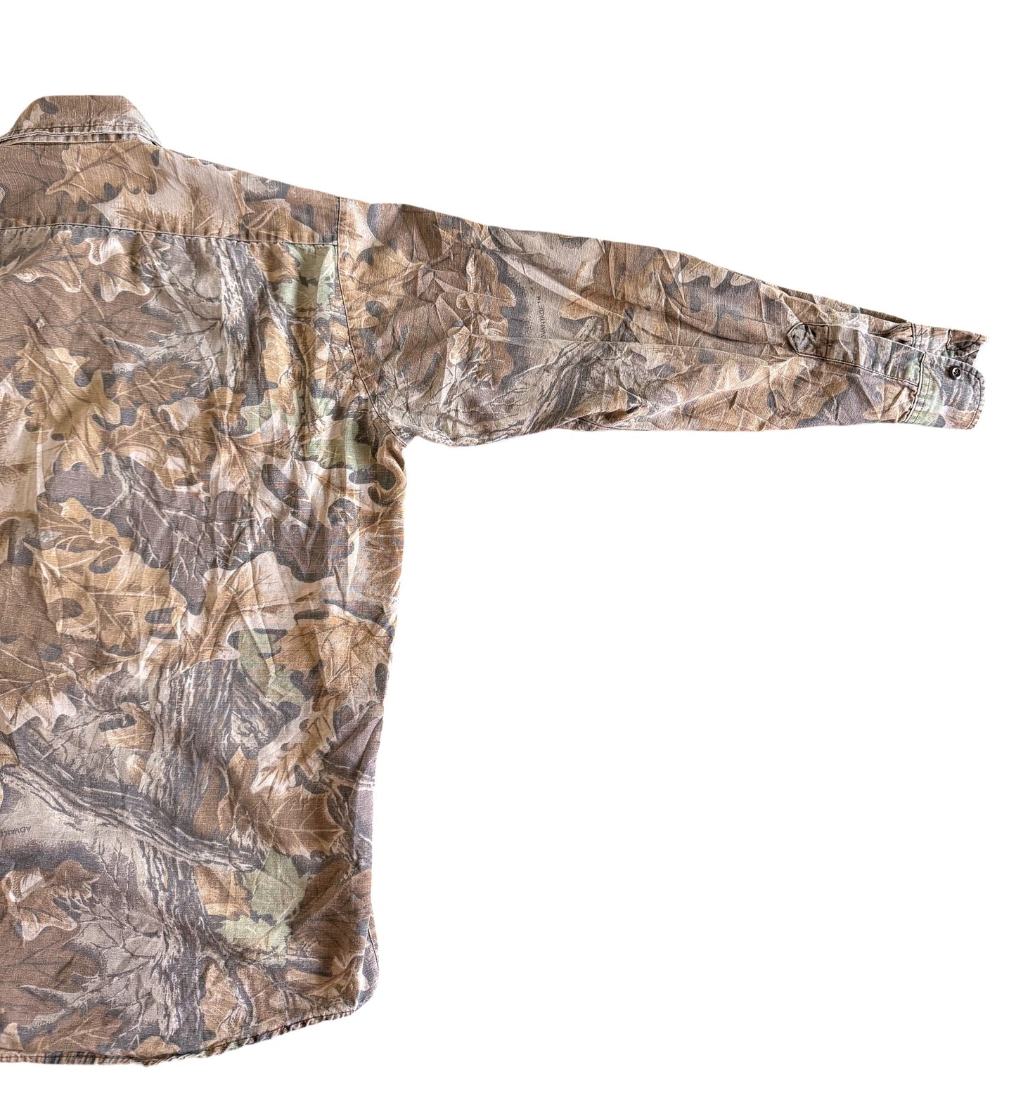 RedHead Woodland Camouflage Button Up Shirt, Large
