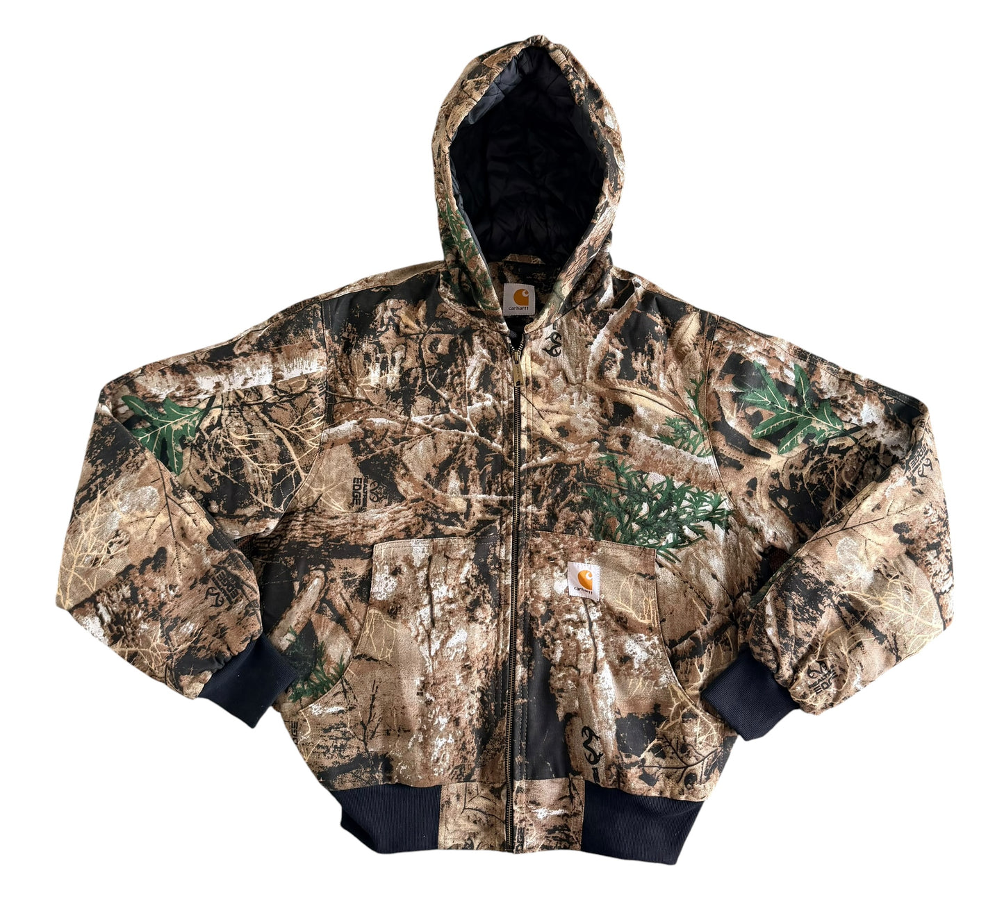 Carhartt Realtree Edge Camo Hooded Duck Canvas Jacket, XL