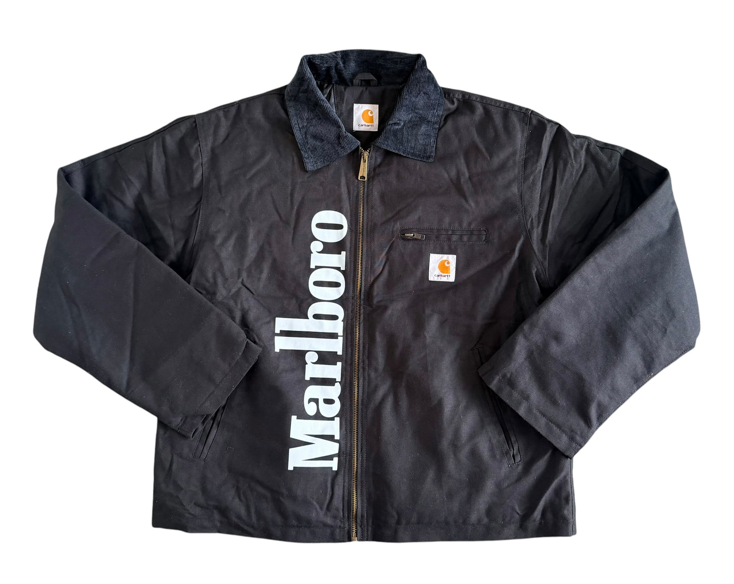 Carhartt Reworked Marlboro Black Duck Canvas Jacket, XL