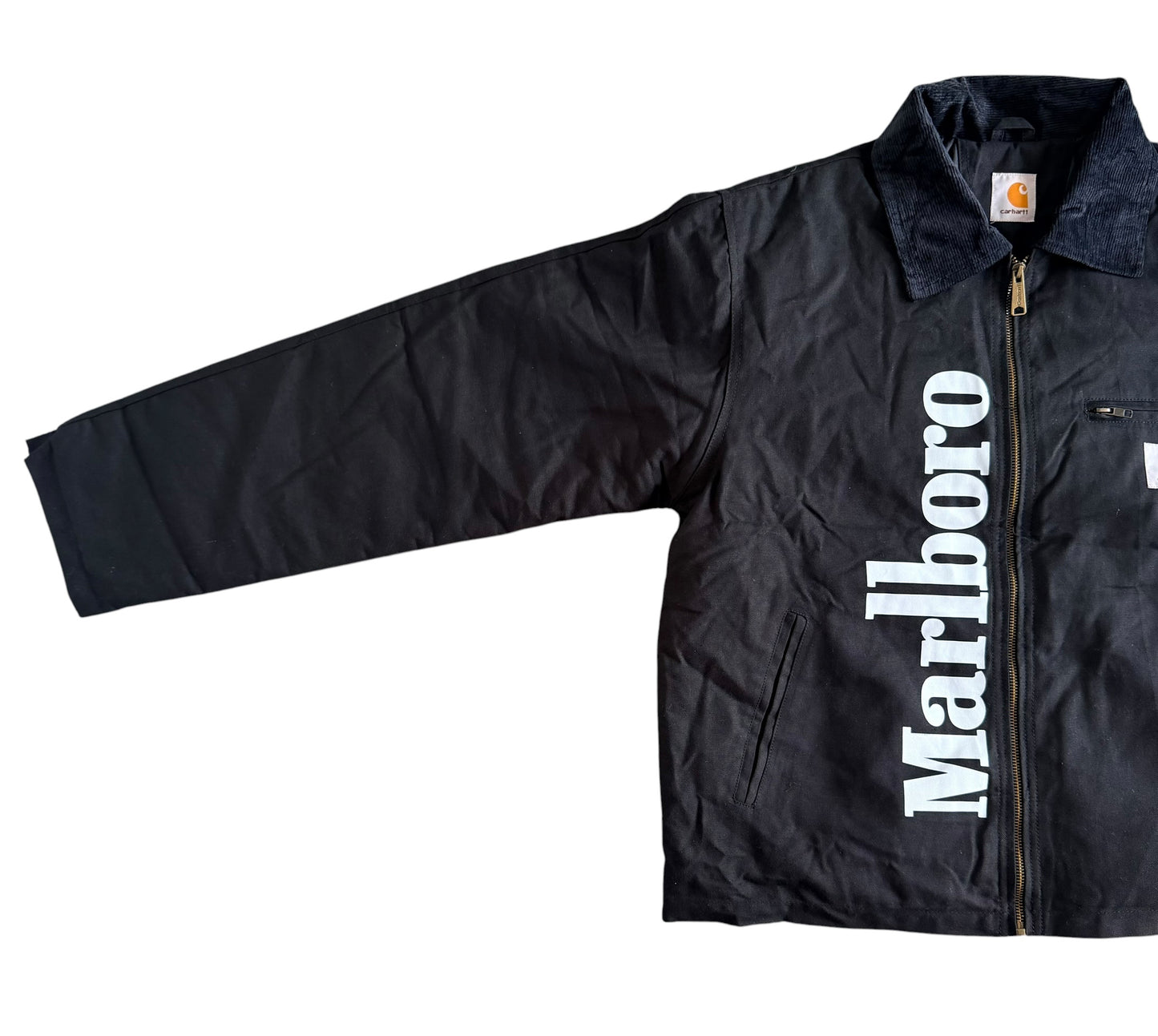 Carhartt Reworked Marlboro Black Duck Canvas Jacket, XL