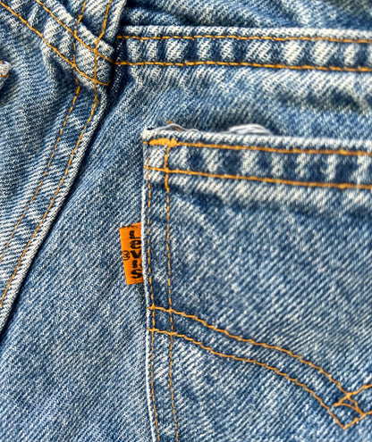 Vintage 80's Kids Levis Strauss Orange Tab Denim U.S.A Made Jeans 11 Years Extremely Rare